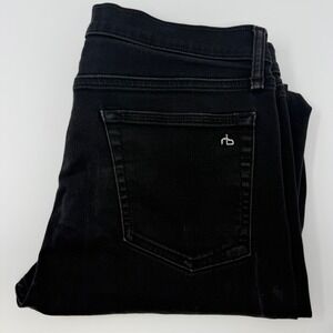Rag & Bone Fit 1 Extra Slim Black Jeans Mens 33x31  Button Fly